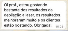 Feedback Cliente depilação a Lazer Luziania-go aguas claras-df