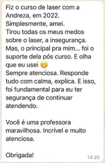 Feedback Cliente depilação a Lazer Luziania-go aguas claras-df